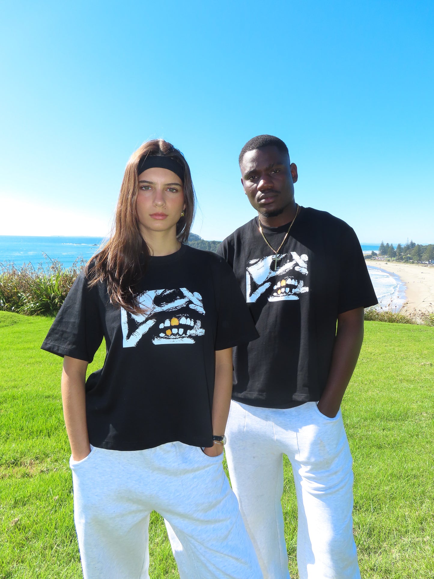 " Grillz " Black Graphic Tee