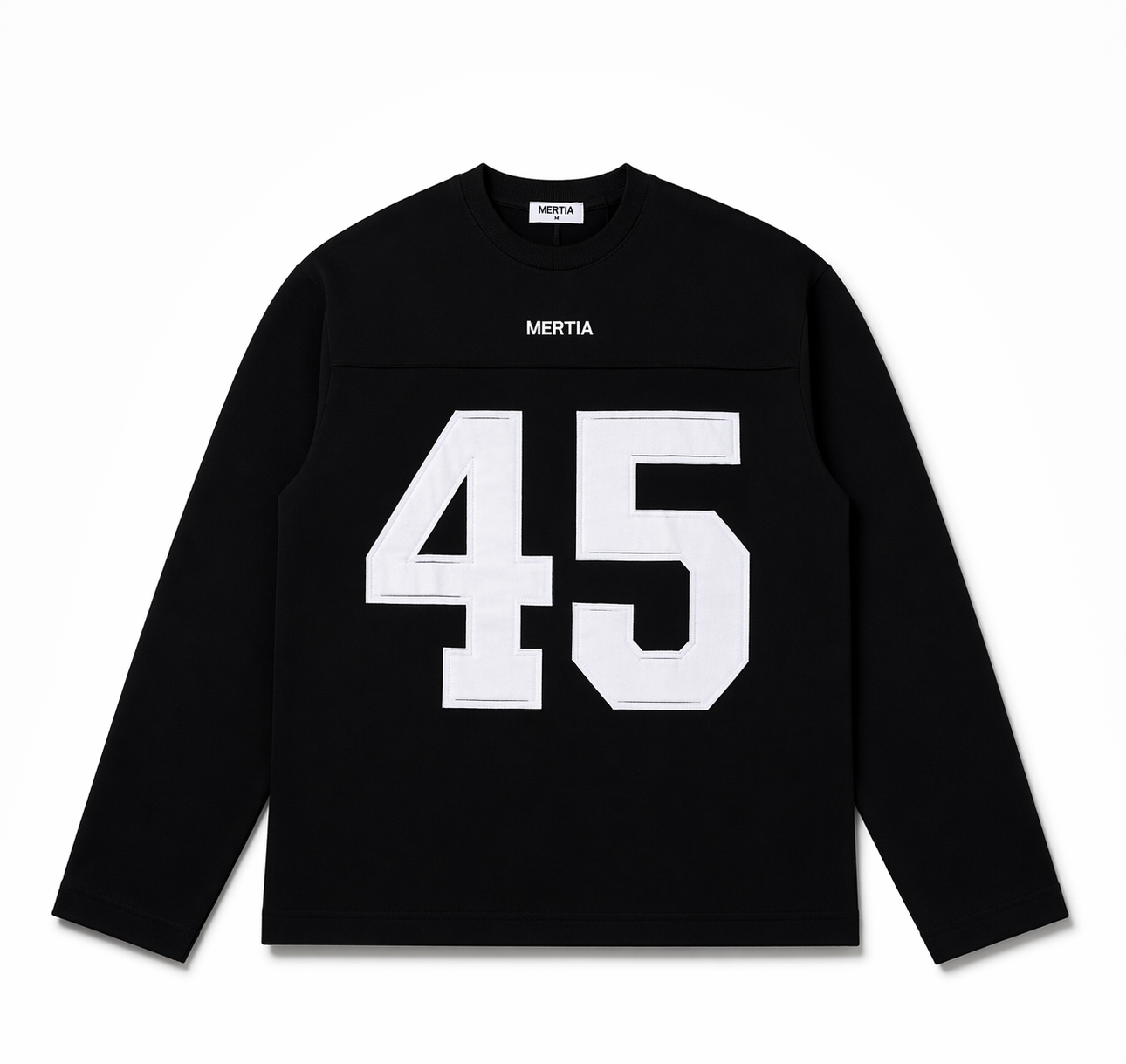 Long Sleeve 45 Jersey - Black & White