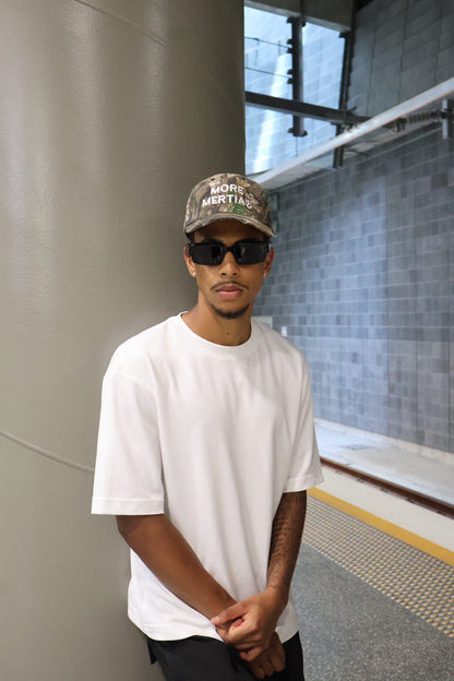 Distressed More Mertia Camo Cap