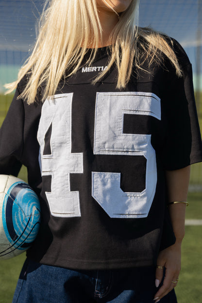 Short Sleeve 45 Jersey - Black & White