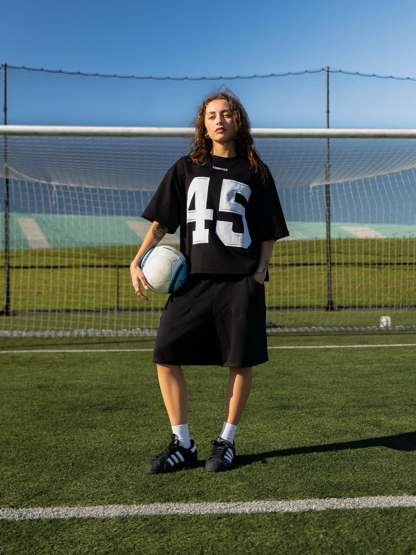 Short Sleeve 45 Jersey - Black & White