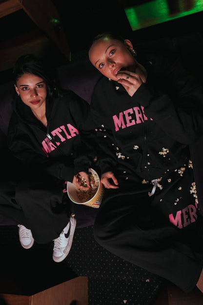 Mertia Shell Pink Zip Up Hoodie