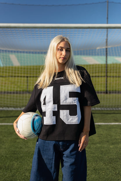 Short Sleeve 45 Jersey - Black & White