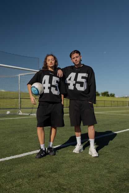 Long Sleeve 45 Jersey - Black & White