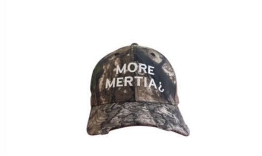 Distressed More Mertia Camo Cap