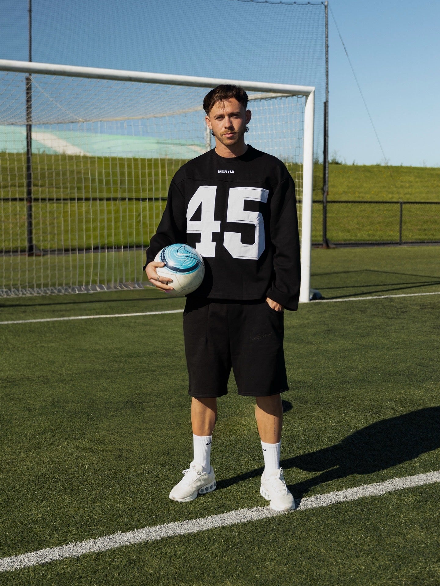 Long Sleeve 45 Jersey - Black & White