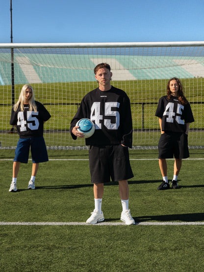 Long Sleeve 45 Jersey - Black & White