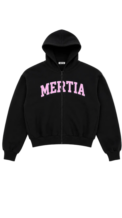 Mertia Shell Pink Zip Up Hoodie