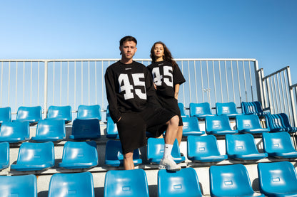 Long Sleeve 45 Jersey - Black & White