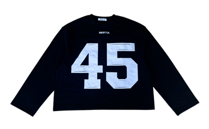 Long Sleeve 45 Jersey - Black & White