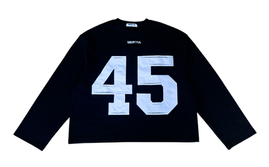 Long Sleeve 45 Jersey - Black & White