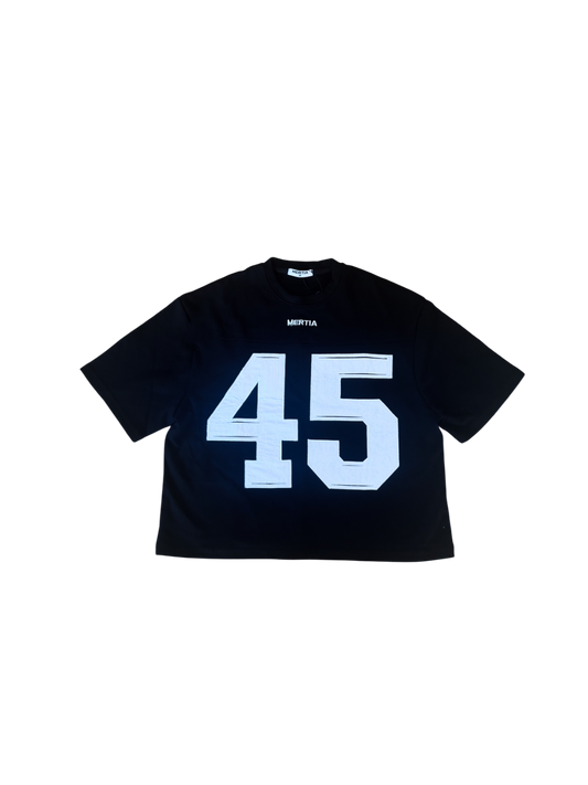 Short Sleeve 45 Jersey - Black & White