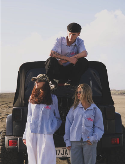 Striped Signature Long Sleeve Shirt - Pink