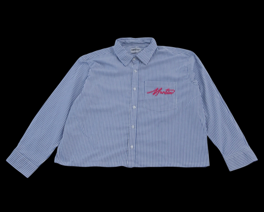 Striped Signature Long Sleeve Shirt - Pink